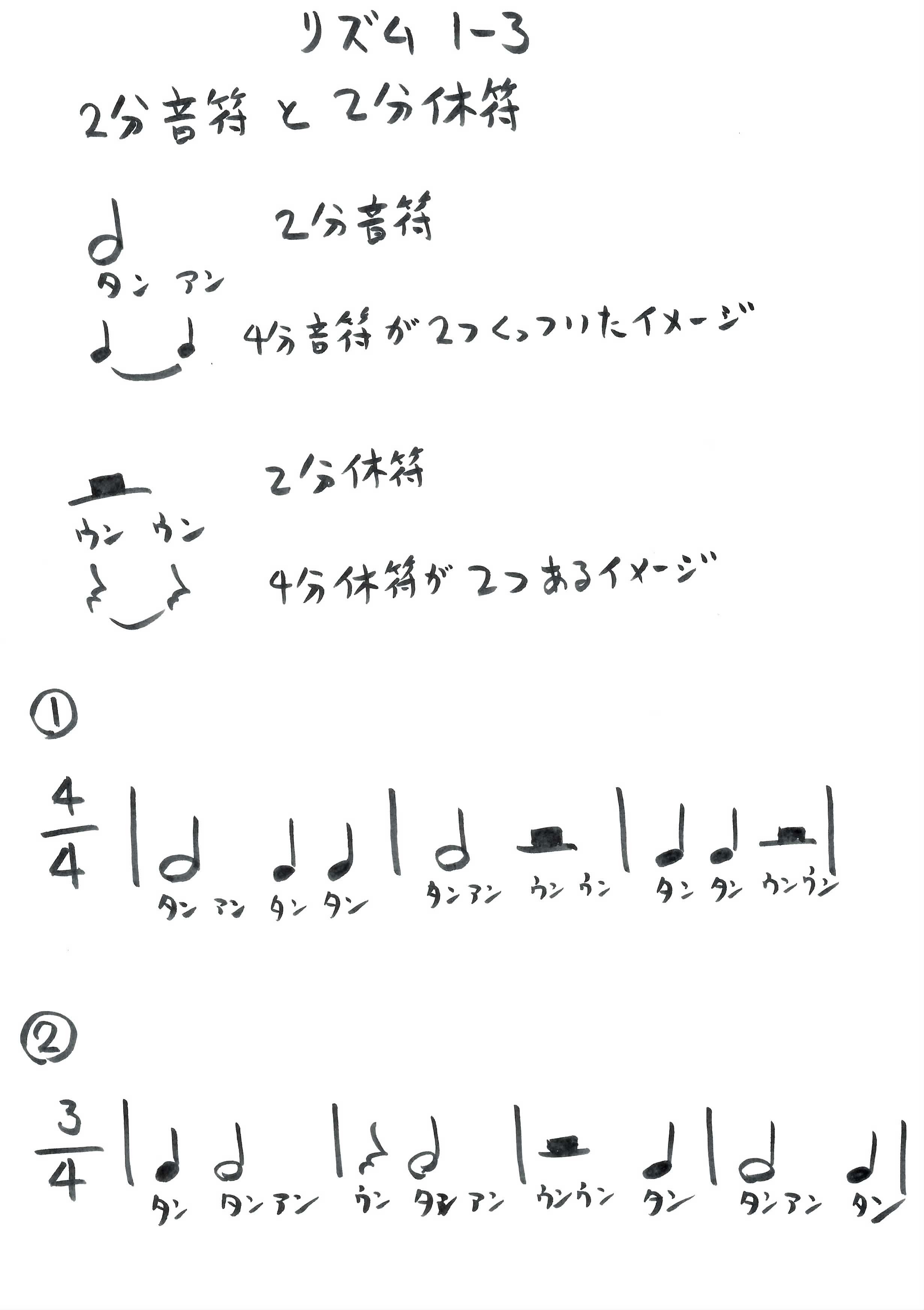 リズムレッスン ３ おんぎ た